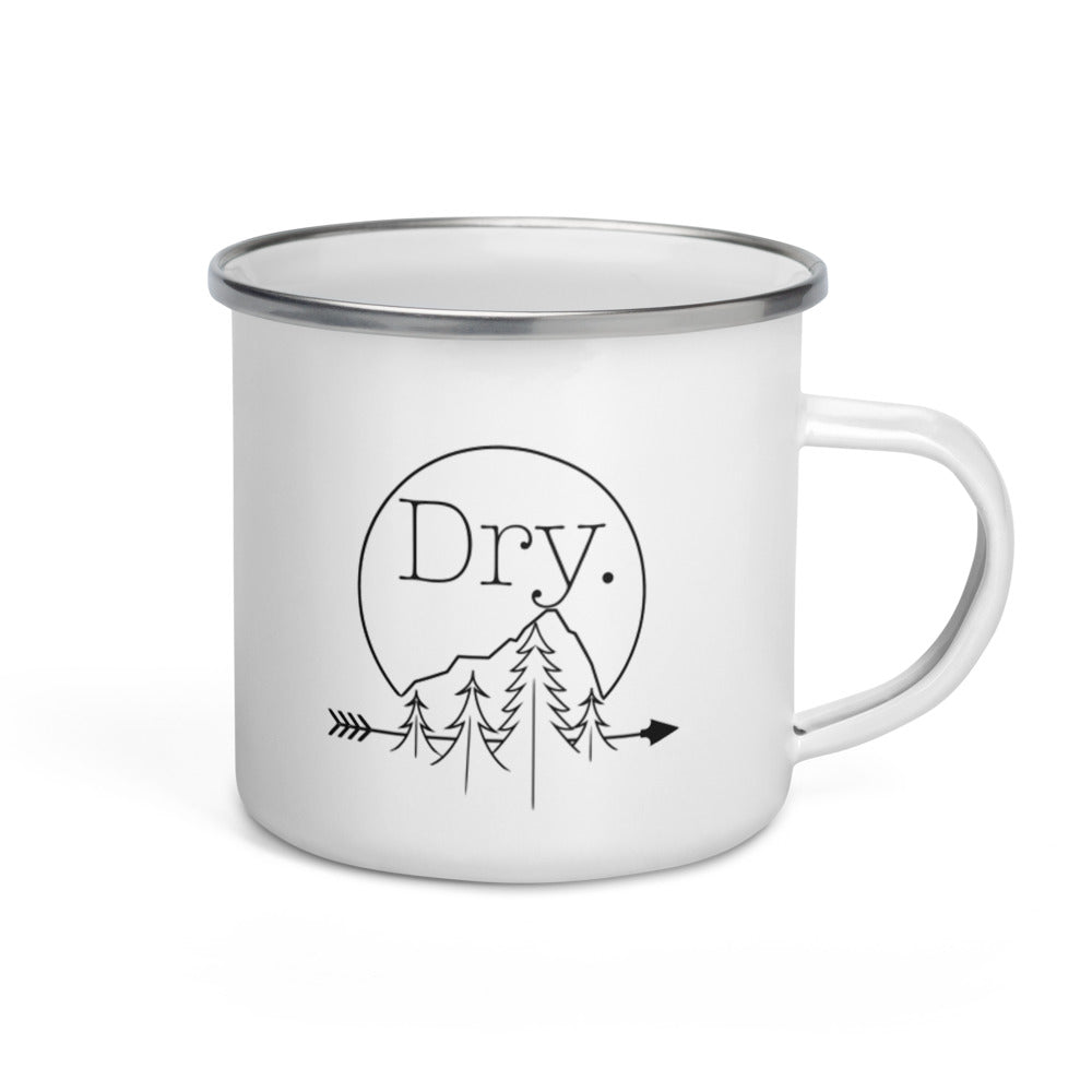 Dry. Mountain Scene Enamel Mug